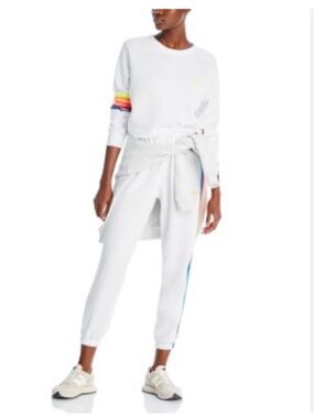 Aviator Nation Lightning Bolt Logo Sweatsuit SET SZ M